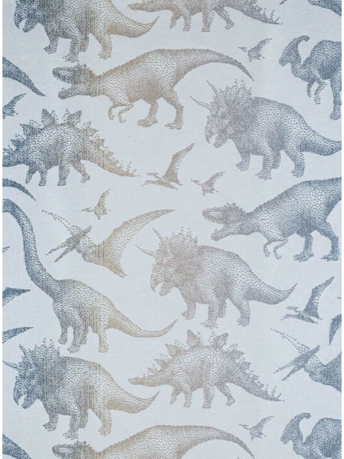 LennyHip (1/2 of LennyTwin), Standard, jacquard, 100% cotton - JURASSIC PARK - ICE DESERT