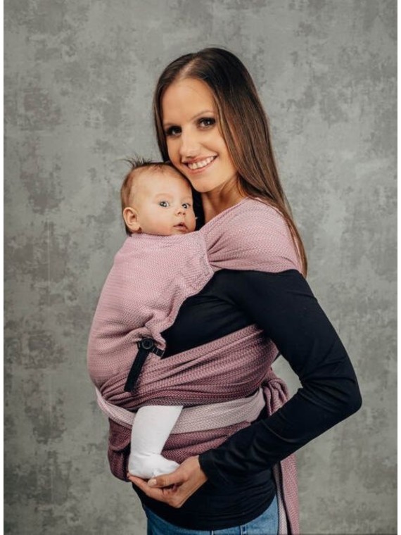 LennyHybrid, Standard, herringbone, 100% cotton - LITTLE HERRINGBONE OMBRE PINK