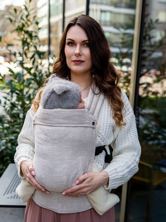 QUSY CARRIER, LINEN BEIGE