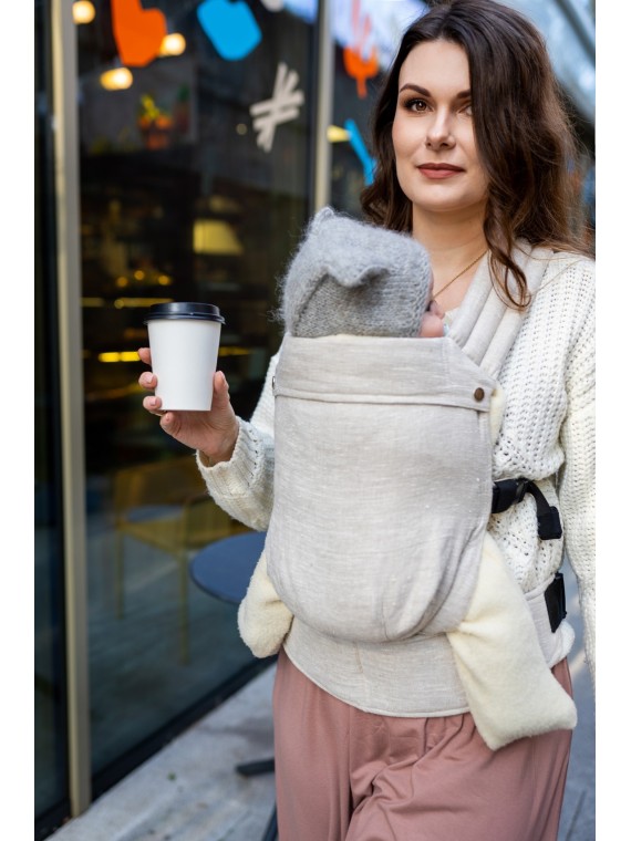 QUSY CARRIER, LINEN BEIGE
