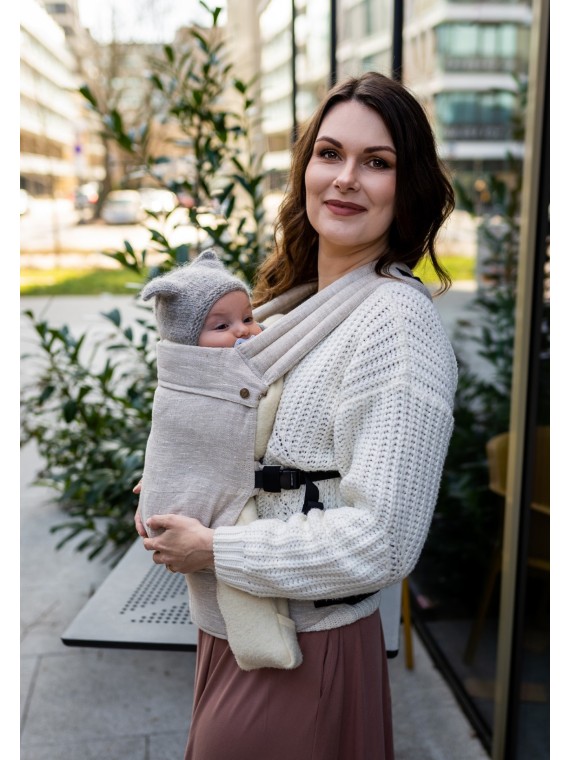 QUSY CARRIER, LINEN BEIGE