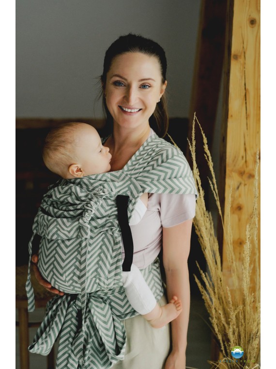Little Frog Cross Hybrid – ergonomic half buckle baby carrier