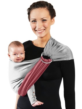 LOVE RADIUS No Knot Little Wrap, Mottled Grey / Pink Rose LOVE RADIUS No Knot Little Wrap, Mottled Grey / Pink Rose