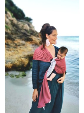 LOVE RADIUS No Knot Little Wrap, Mottled Grey / Pink Rose LOVE RADIUS No Knot Little Wrap, Mottled Grey / Pink Rose