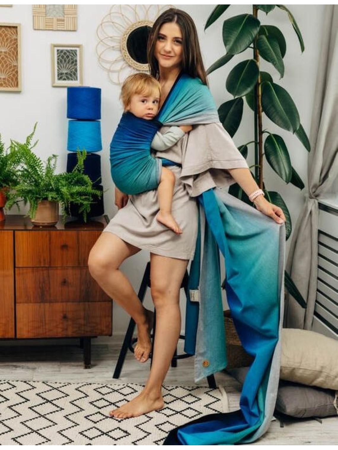 LennyLamb baby wrap – ergonomic and soft from birth to preschool