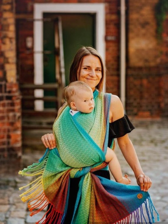 LennyLamb baby wrap – ergonomic and soft from birth to preschool