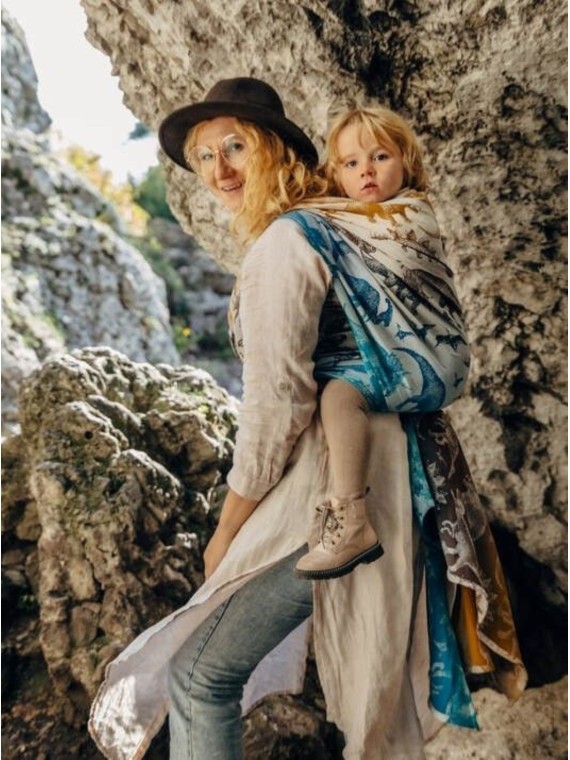 LennyLamb baby wrap – ergonomic and soft from birth to preschool