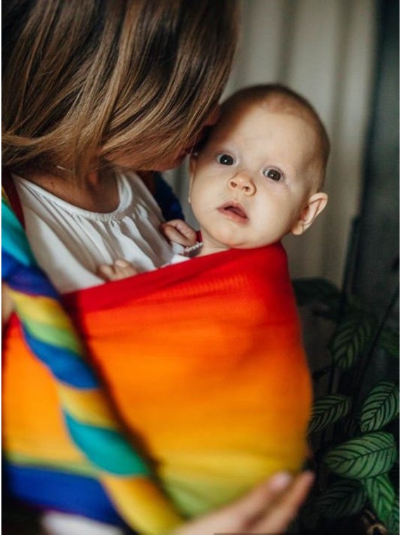 LennyLamb baby wrap – ergonomic and soft from birth to preschool