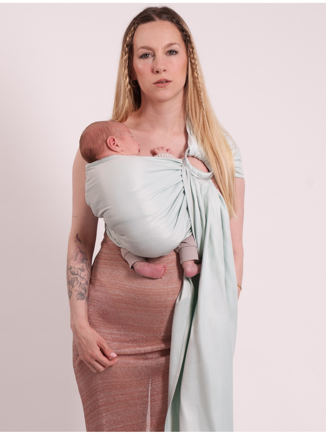 LOVE RADIUS No Knot Woven Wrap, Light Azure