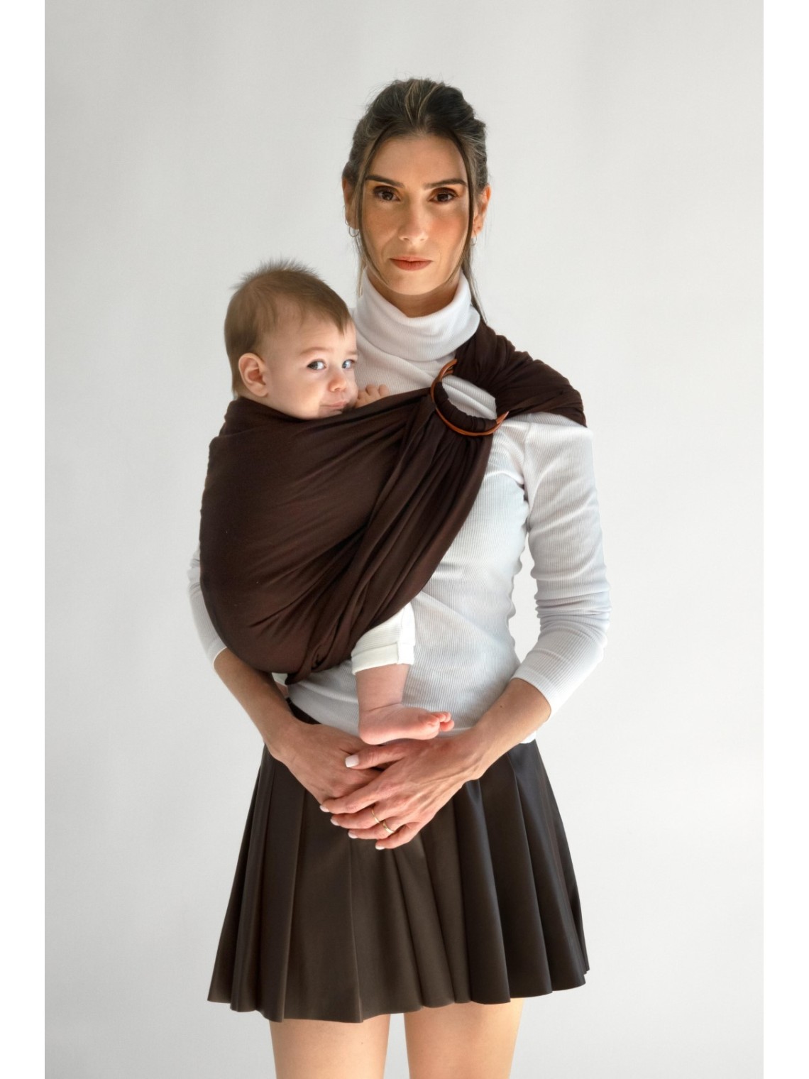 LOVE RADIUS No Knot Woven Wrap, Espresso
