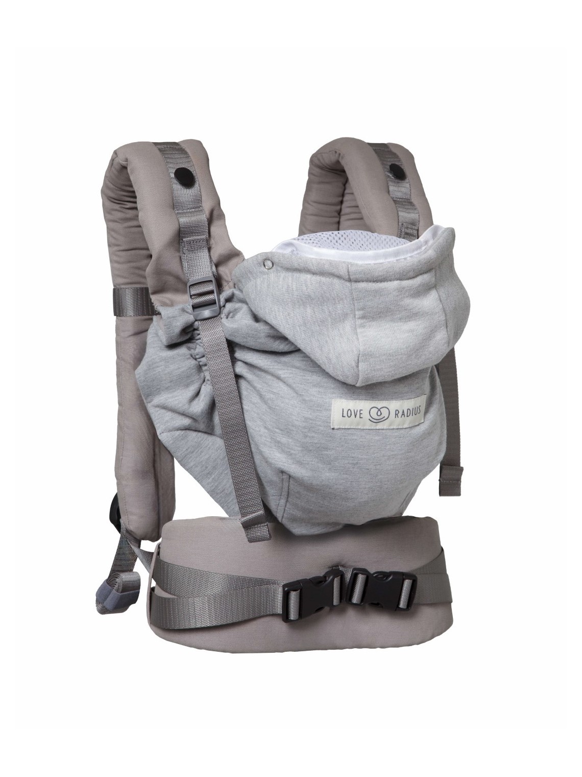 LOVE RADIUS HoodieCarrier 2 – ergonoomiline kandekott vastsündinule