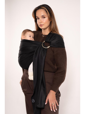 LOVE RADIUS No Knot Woven Wrap, Noir