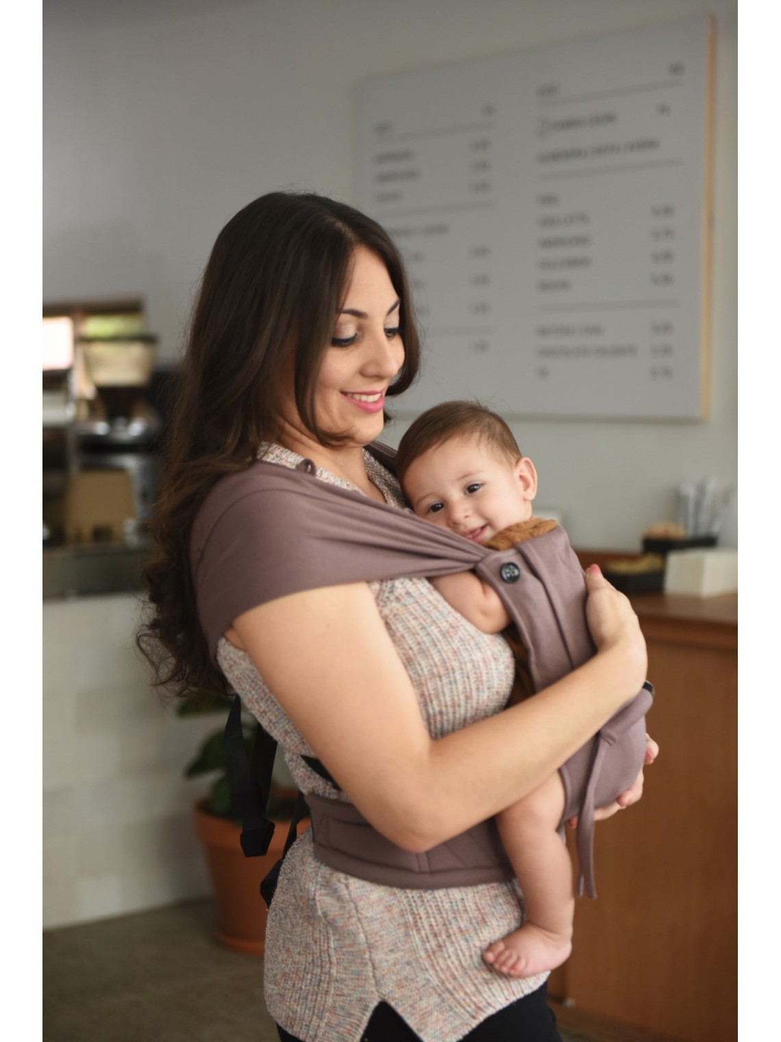 Neko Tiny – newborn baby carrier from 2.5 kg, made of stretchy wrap fabric Neko Tiny – newborn baby carrier from 2.5 kg, made of stretchy wrap fabric